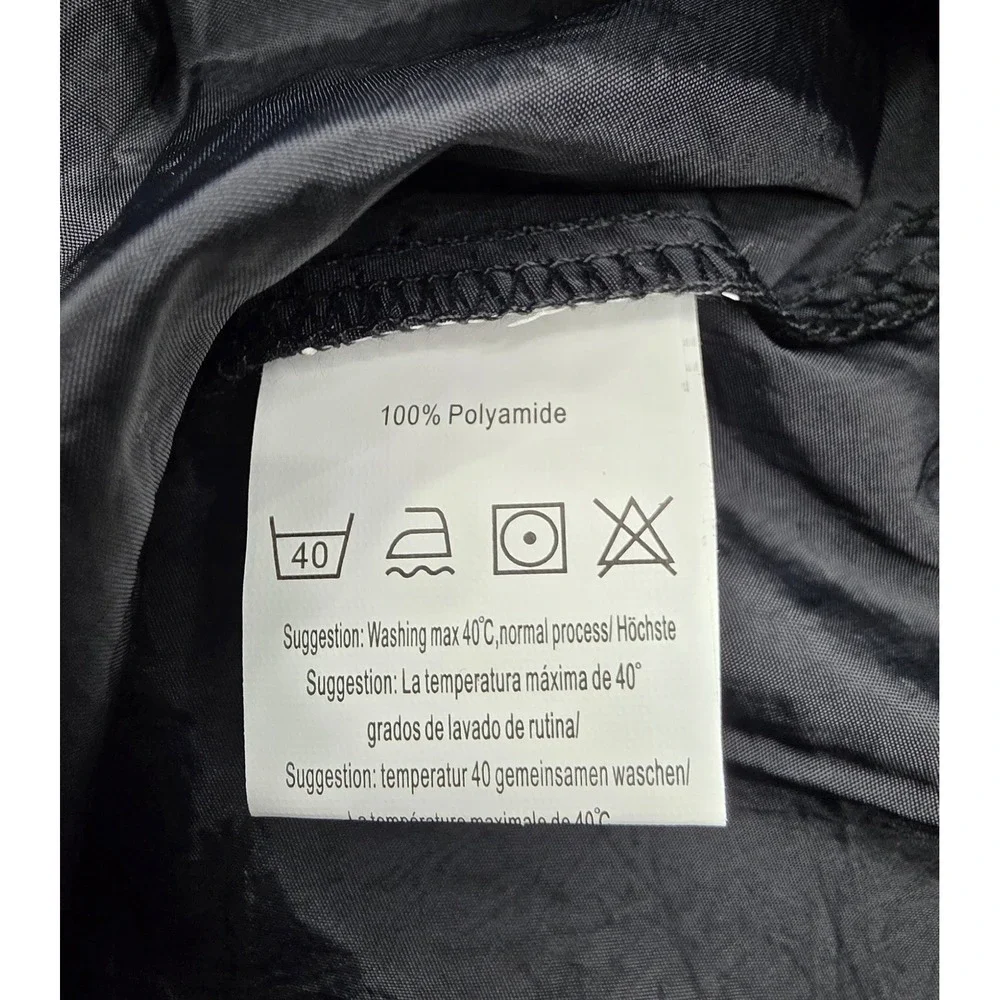 Coofandy Mens Black Athletic Shorts Drawstring Elastic Waist Size L NEW